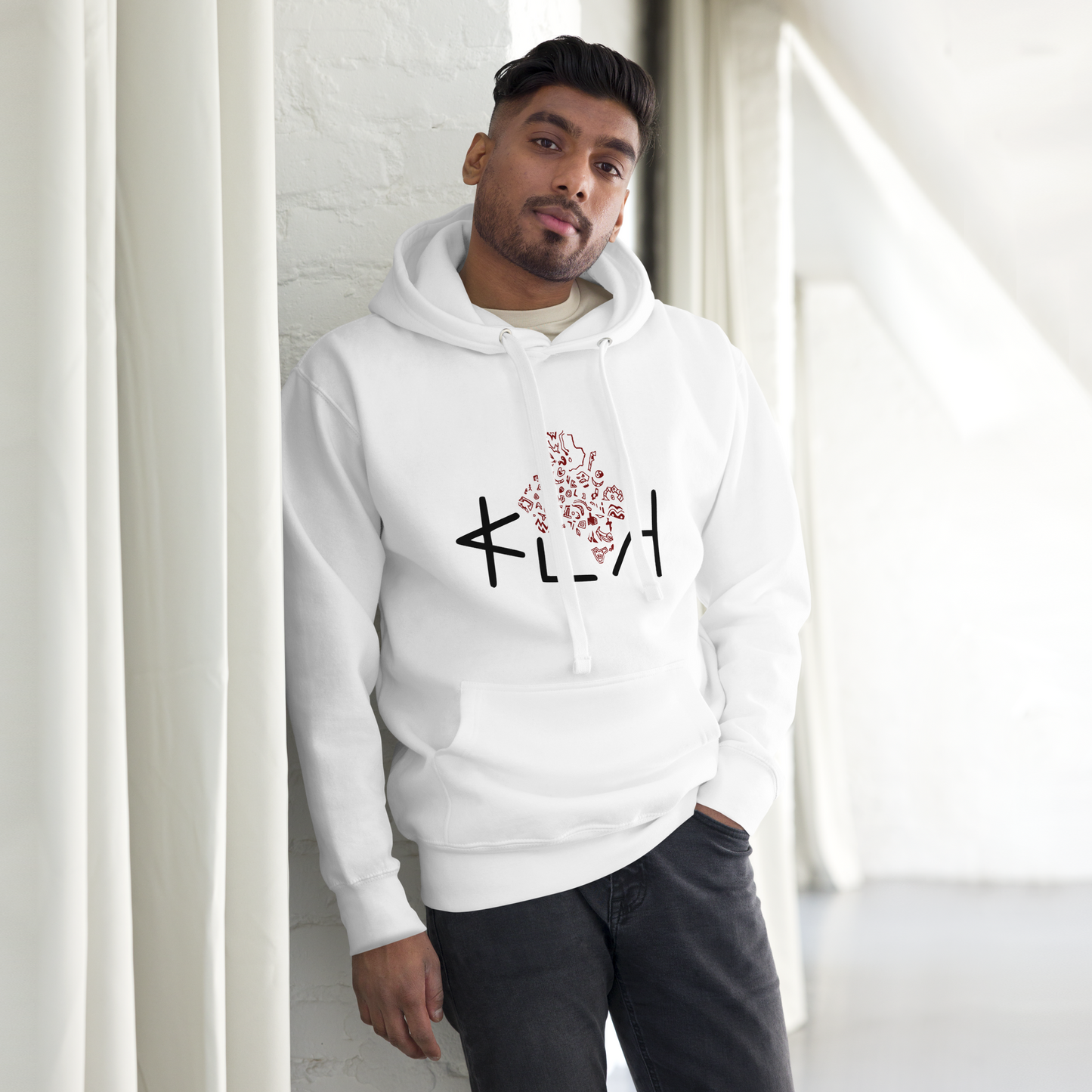 KLA Motif Hoodie F/B Print